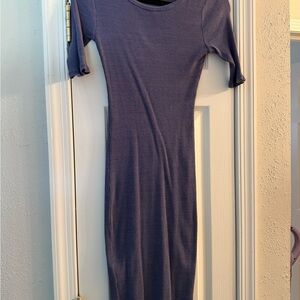 LuLaRoe Purple Ribbed Julia Dress